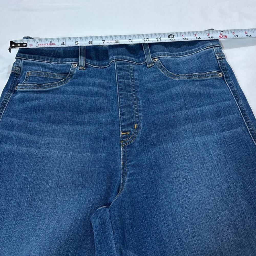 Spanx Women’s Large Tall Seamed Front Wide Leg Jeans Western Festival Denim - Picture 8 of 9